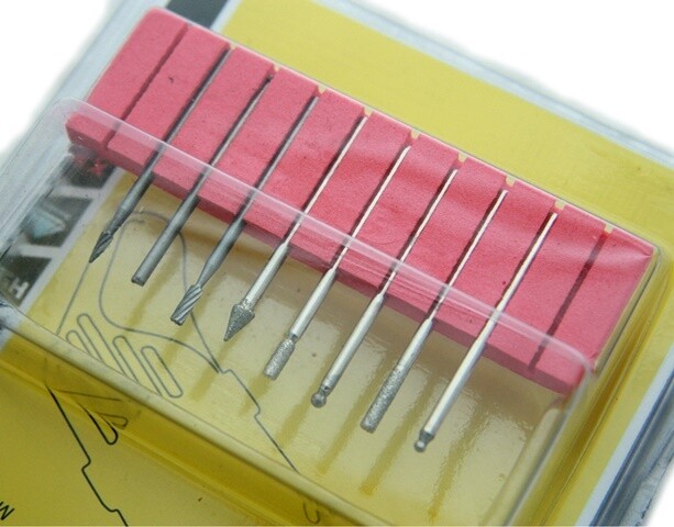 DREL Mini borfrēzes, 8 gab komplekts smalkmehāniķiem, art. CON-ATA-1002