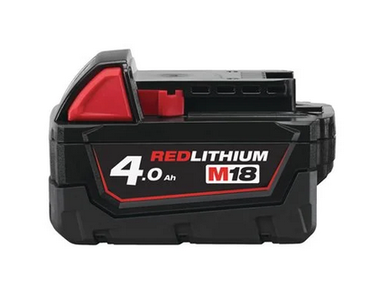 Milwaukee akumulators 18V 4.0Ah M18 B4 Li-Ion (bez iepakojuma)