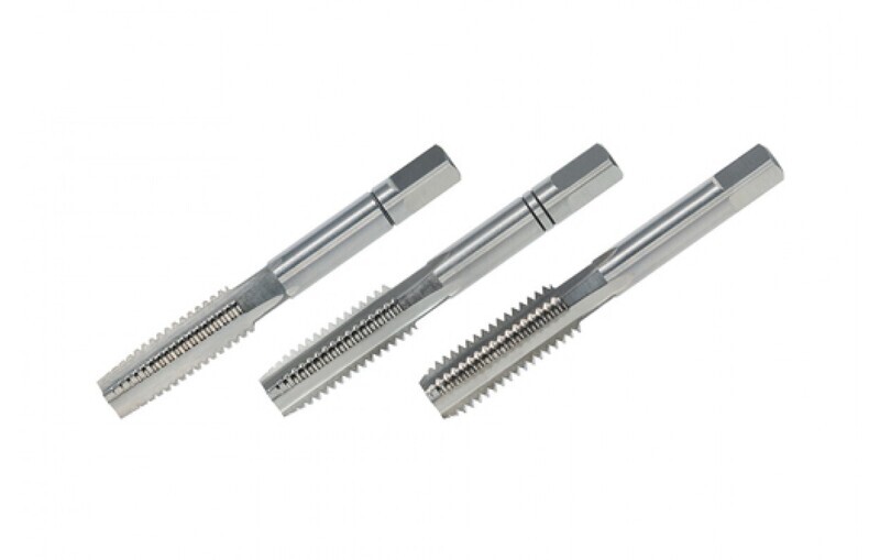 VÖLKEL vītņu urbji 2x4 1/2 rokas, collīgie, UNC, kompl. no 3gab., DIN 352, HSS-G, 2B (vītņurbji)