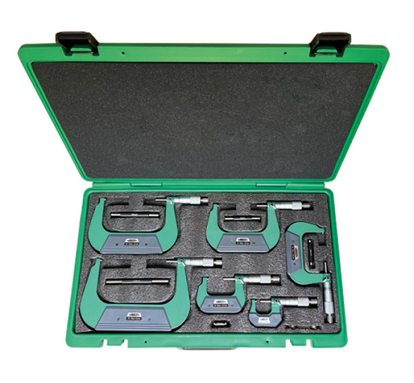 INSIZE ārējo mikrometru kompekts 0-150mm, 6 gab, 3202-1506A