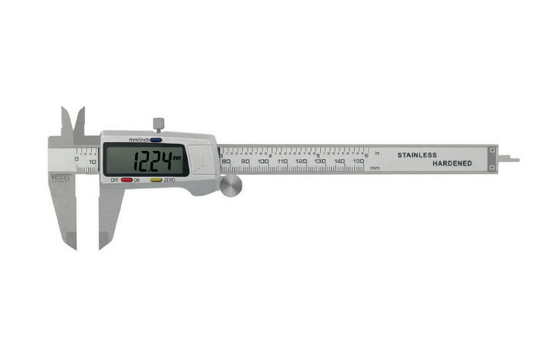 VOGEL elektroniskais / digitālais bīdmērs 150mm / 6 collas, art. 202002