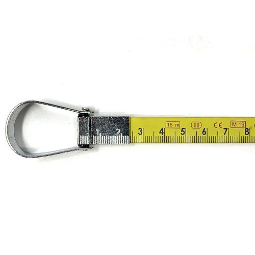 MEDID gara metāla mērlente, 30m, apvalks pārklāts ar ādu, art. 265030, mērlenta