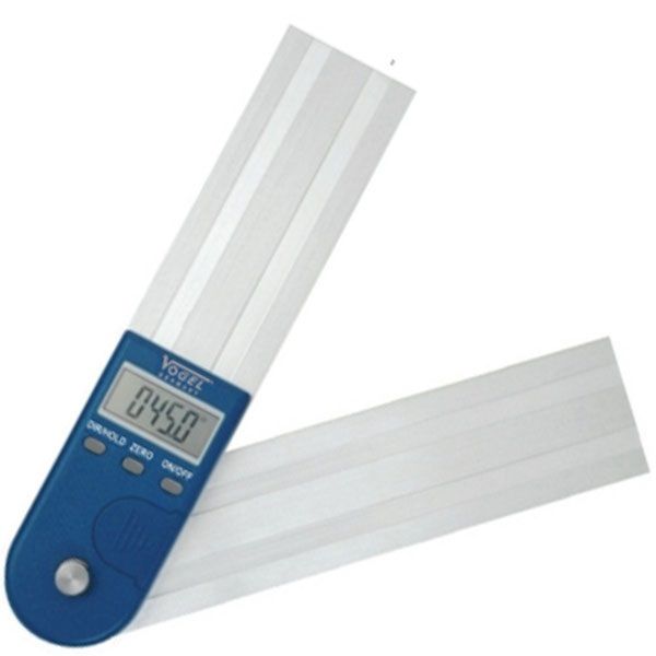 Vogel digitālais leņķmērs 200x200mm, 0 - 360 °, 0,1 °, elektroniskais, art. 320021