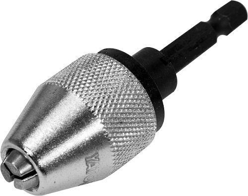 YATO urbjpatrona - ātrgaitas fiksācijas patrona skrūvgriežiem 0,5-6,5 mm ar 1/4" (6,3 mm) sprauslu, YT-04645