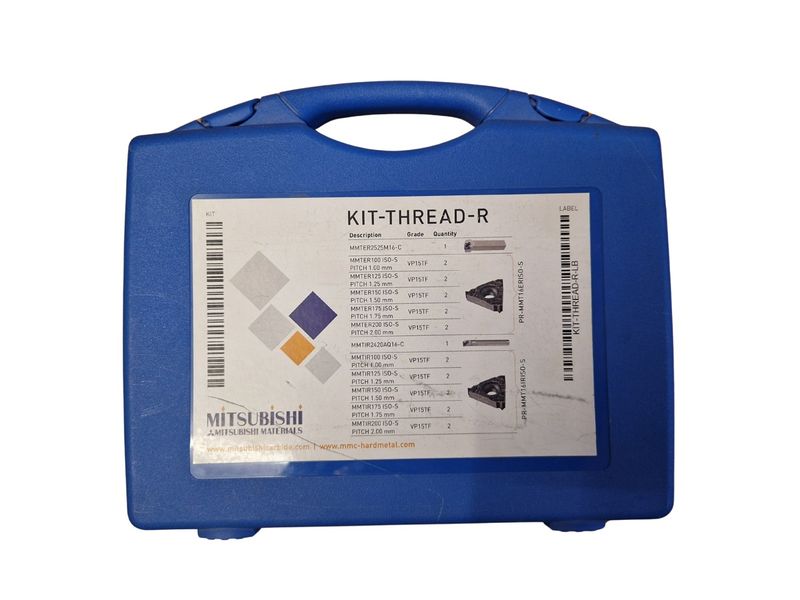 Mitsubishi Materials virpošanas griežņu un plāksnīšu komplekts, ārējai un iekšējai vītnei, KIT-THREAD-R