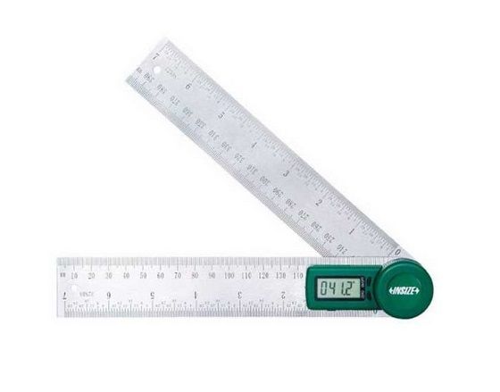 INSIZE digitālais leņķmērs, 200mm, 0-360°, 0.1°, art. 2176-200