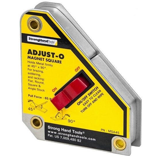 Metināšanas magnēts Adjust-O, 45°, 90°, 30kg, Strong Hand Tools, art. MSA45