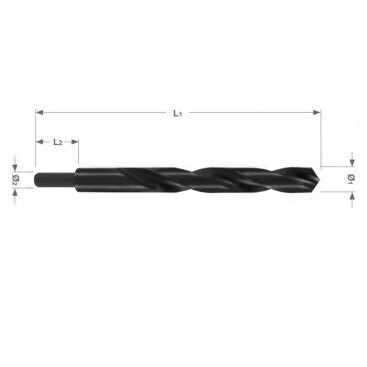RUKO urbis 22.0 mm metālam ar apvirpotu galu DIN 338, Tips N