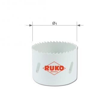 RUKO bimetāla kroņurbis HSS Co8, 44 mm