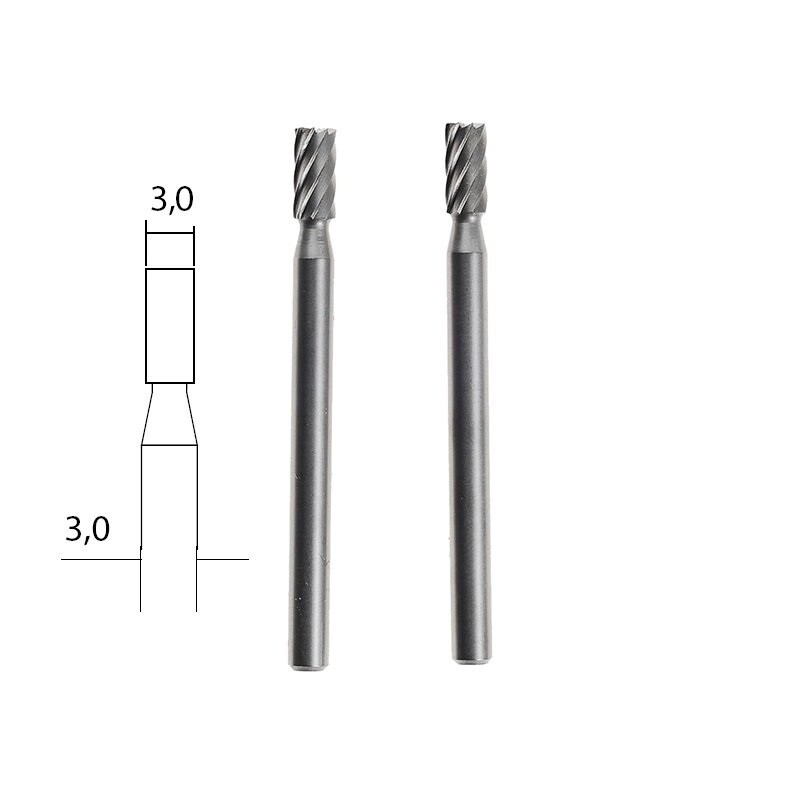 Volframa-vanādija borfrēzes 3.0 mm, komplekts, 2 gab, PROXXON MICROMOT System, smalkmehāniķiem, art. 28722