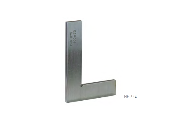 MIB Messzeuge stūrenis/leņķis, 100x70mm, oglekļa tērauds, DIN 875/2, NF 224 - bez atbalsta, 03041054