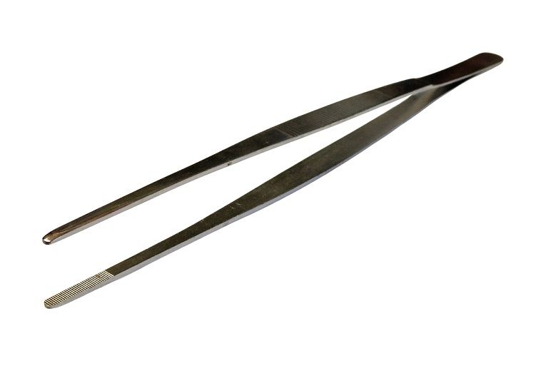 Pincete tehniskā 250mm, ar zobiem (rievām)