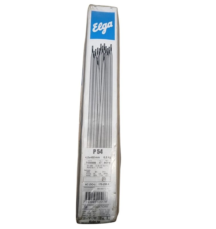 Metināšanas elektrodi ELGA P54, D 4.5mm x 450mm, 6.5kg