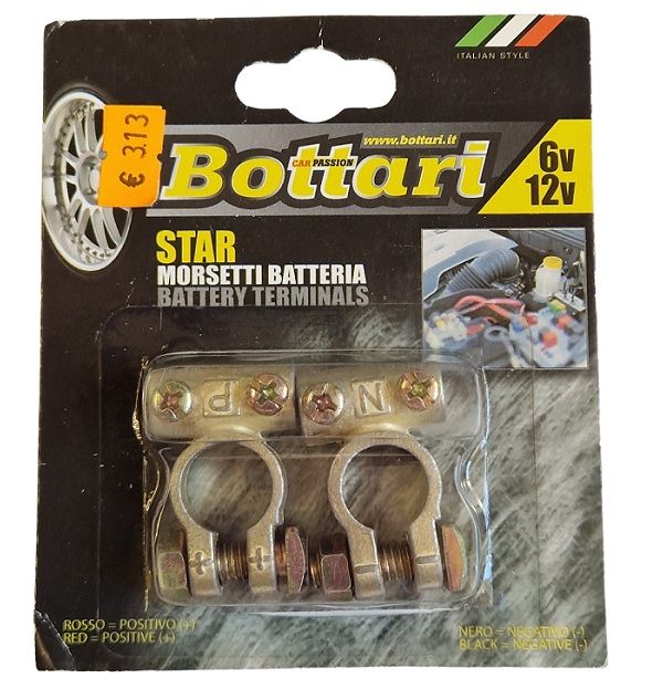 Bottari akumulatora klemmes / spailes STAR 6V / 12V, komplekts (2 gab) 24117PL