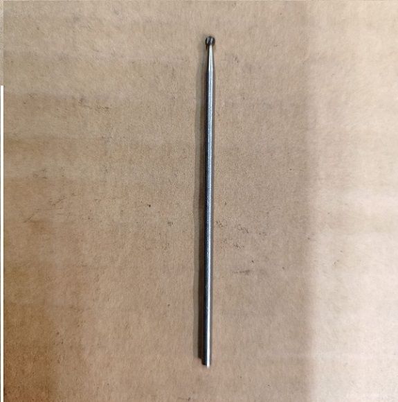 Borfrēze mikro, cietkausējuma (marka VK6), forma-apaļa (KUD tips), 1.5x1.5mm, PSRS