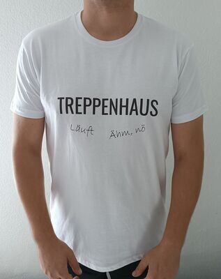 Herren T-Shirt Basic Herren T-Shirt Basic "TREPPENHAUS - läuft"