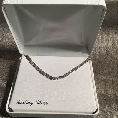 Sterling silver wheat chain 24 inch