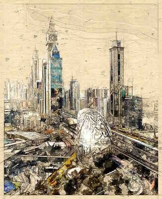 Sheikh Zayed road / Dubai Cityscape