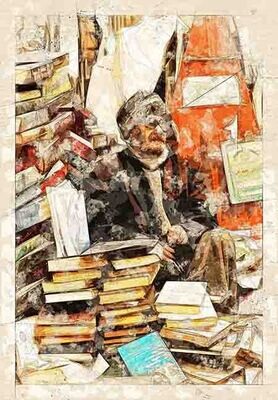 ابوعلي بائع الكتب في شارع المتنبي / بغداد