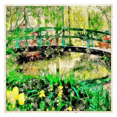 Bridge, Flowers and reflections
