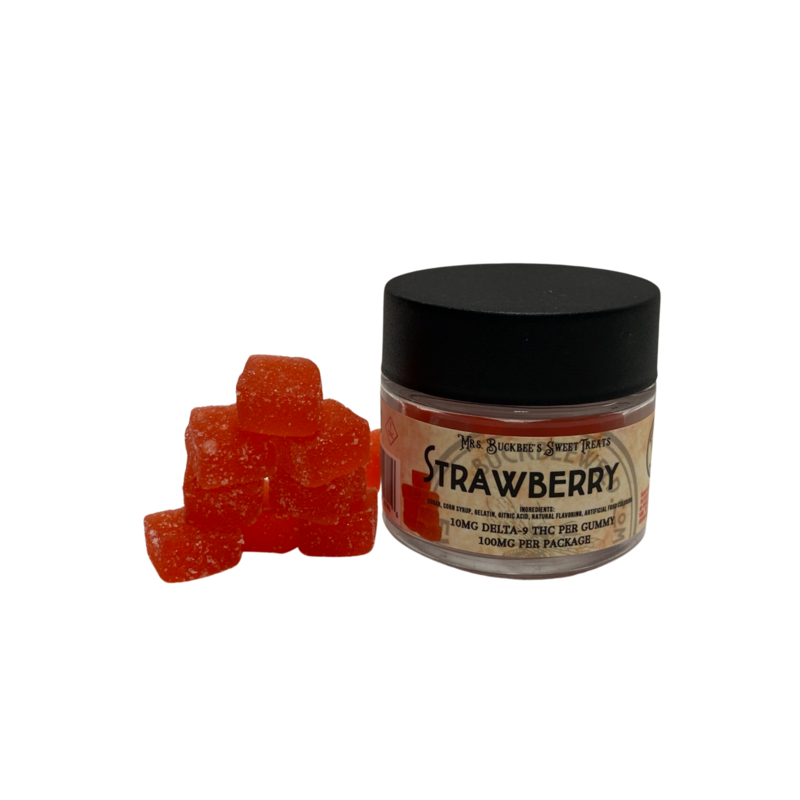 10 pack 10mg D-9 Strawberry Gummies