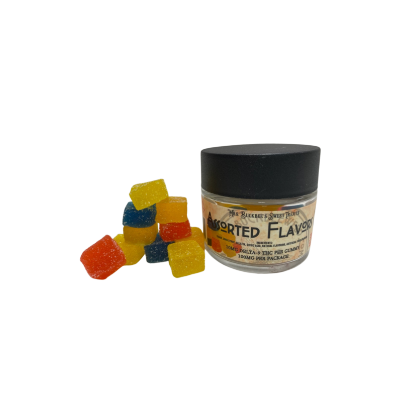 10 pack 10mg D-9 Assorted Gummies