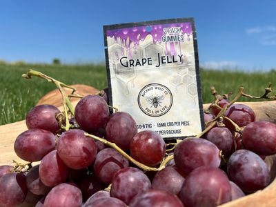 2 Pack Grape Jelly Gummies - 30mg THC + 30mg CBD