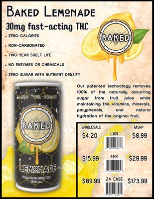 Baked Lemonade - 30mg Fast Acting THC