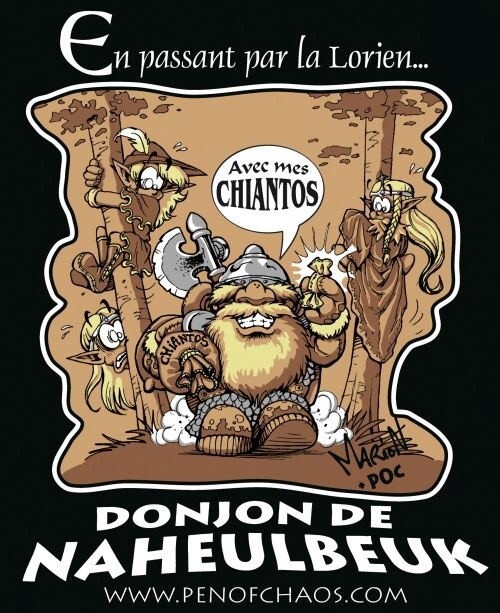 Naheulbeuk&#39;s Donjon: T-Shirt - Dwarf Chiantos, Grandeur: L