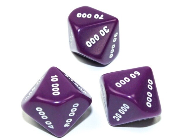 D10 00,000-90,000 Violet/Blanc