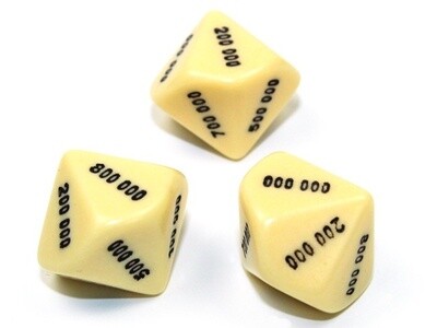 D10 000,000-900,000 Ivoire/Noir