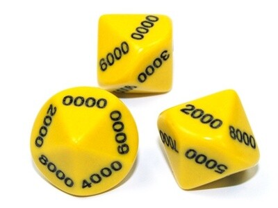 D10 0000-9000 Jaune/Noir