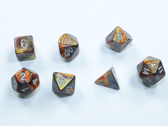 Ensemble de mini-dés « Lustrous® Or/Argent »