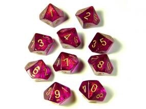 Ensemble de 10D10 « Borealis Magenta/Or »