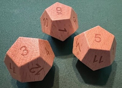 D12 en bois 30mm