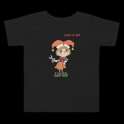 T-Shirt Contes de Noël - Bonnet Orange - Enfant