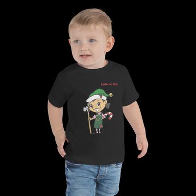 T-Shirt Contes de Noël - Bonnet Vert - Enfant