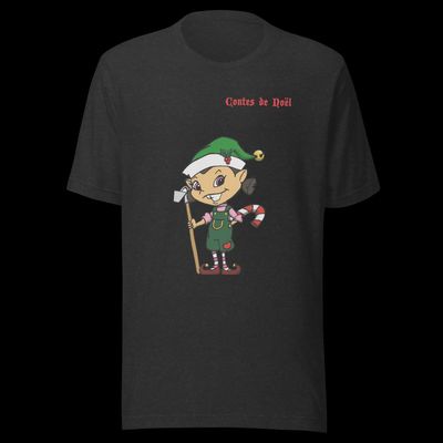 T-Shirt Contes de Noël - Bonnet Vert - Adult