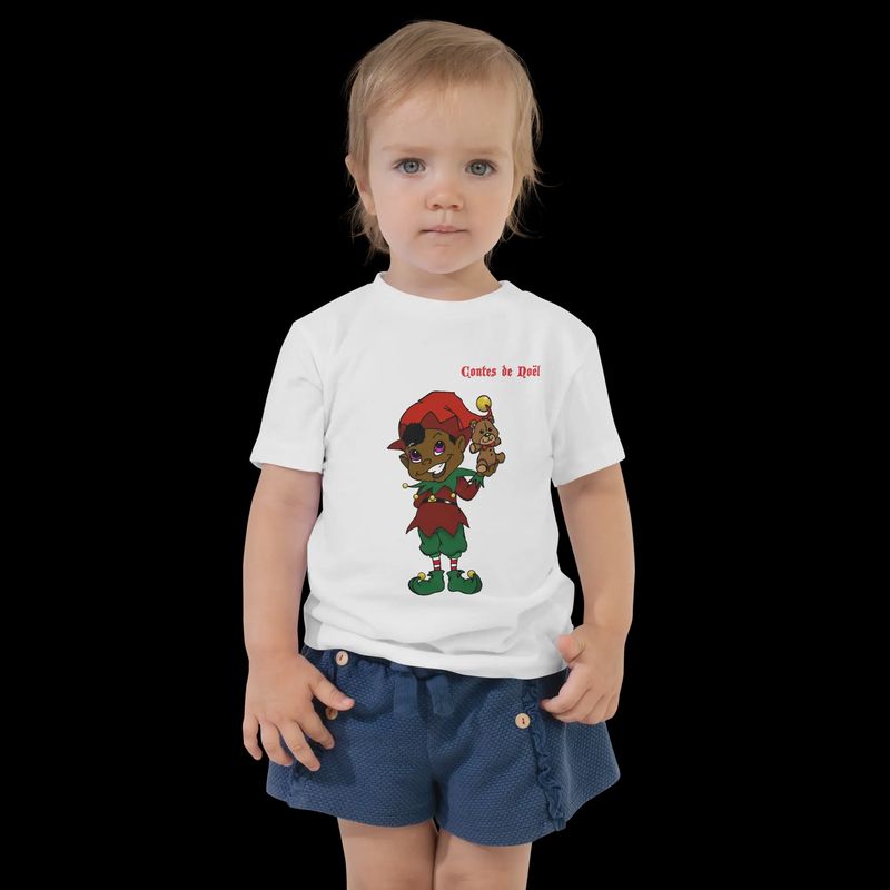 T-Shirt Contes de Noël - Bonnet Rouge - Enfant