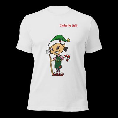 T-Shirt Contes de Noël - Bonnet Vert - Adult