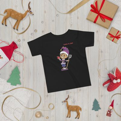 T-Shirt Contes de Noël - Bonnet Violet - Enfant