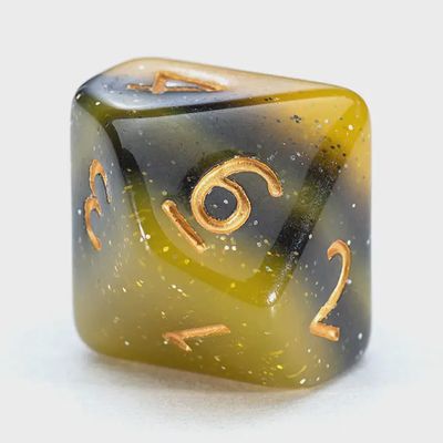 “Electric Bumble Bee”  10D10 Dice Set