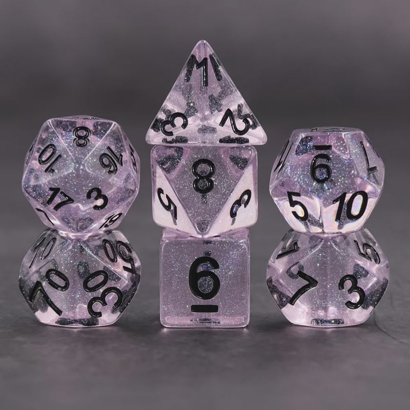 "Iridescent Pink" Dice Set