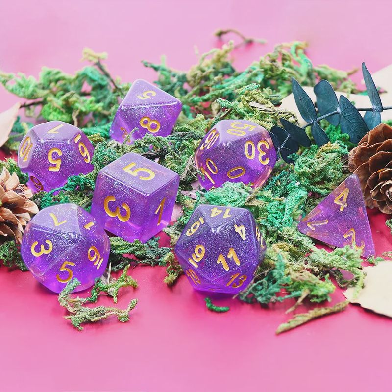 "Iridescent Purple" Dice Set