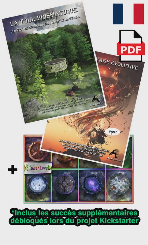 La Tour Prismatique PDF: Aventure, Module Magie Sauvage + contenu bonus