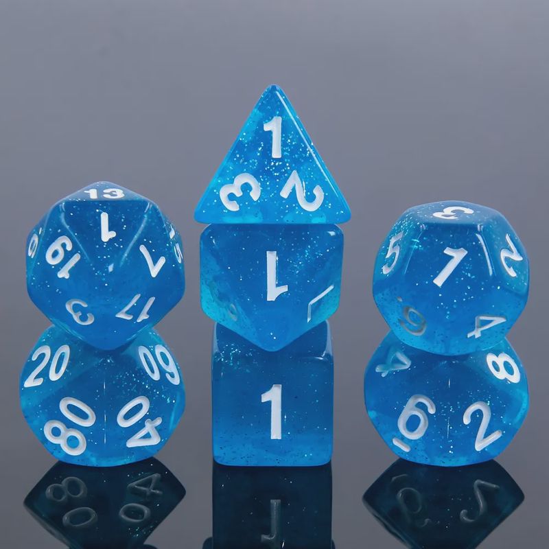 “Azure” Dice Set