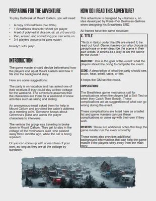 Outbreak at Mount Callum