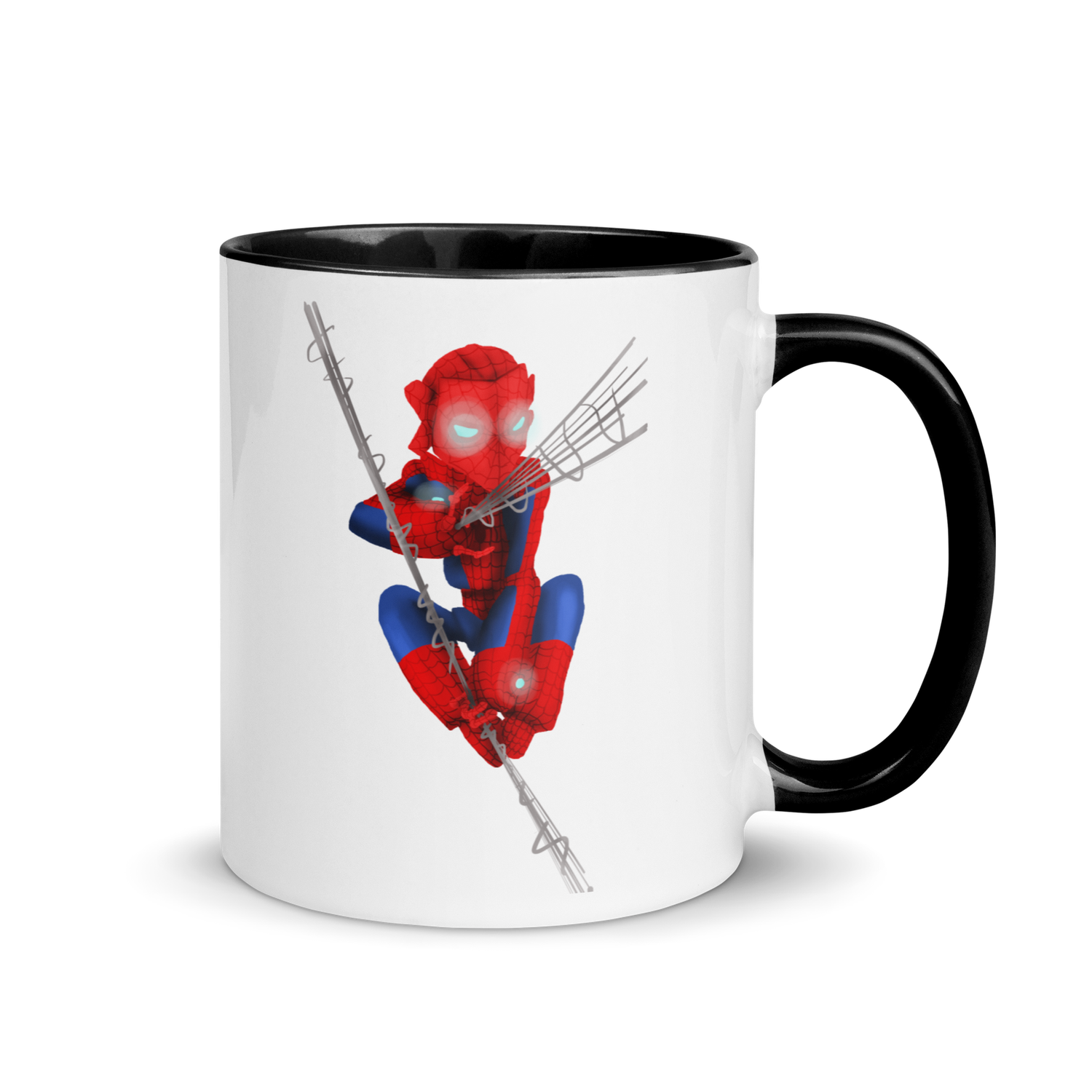 Tasse Spider-Melkor à Intérieur Coloré, Grandeur: 11oz, Couleur: Noir