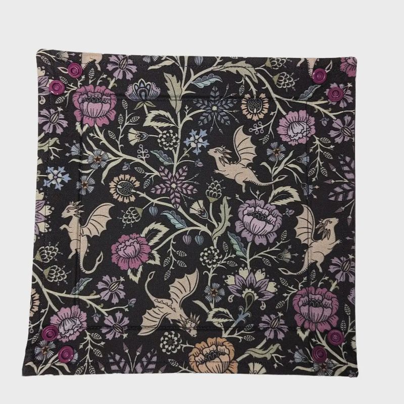 Dice Tray "Antique Dahlia Dragon"