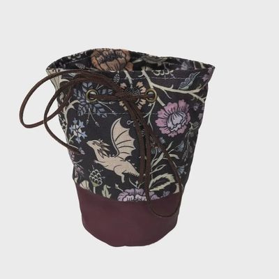Dice Bag &quot;Antique Dahlia Dragon&quot;